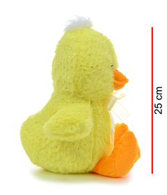 PATO PARADO CON MOÑO Y BRILLOS 25 CM en internet
