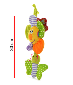 CUNERO MUSICAL FLOR CON MARIPOSA 25 CM - comprar online