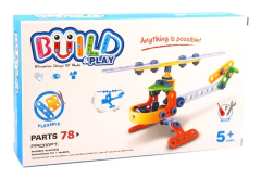 BUILD & PLAY 2 IN 1 78 PIEZAS HELICOPTERO