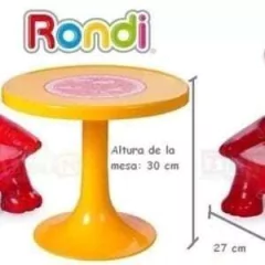 MESA Y SILLAS OSITO - ROJA en internet