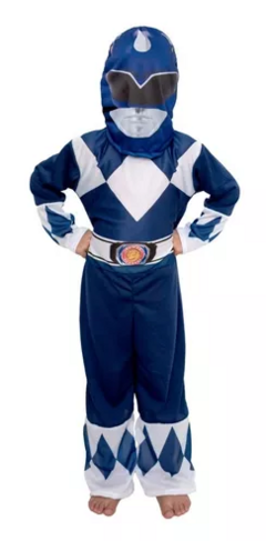 POWER RANGER AZUL DISFRAZ TALLE 1