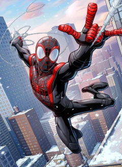 MILES MORALES C/ MUSCULOS DISFRAZ TALLE 0 - Juguetería Aladino