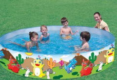 PILETA RIGIDA DINOSAURIOS 183 CM 55022 - Juguetería Aladino