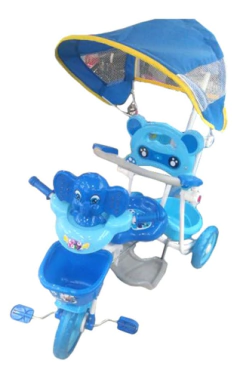 TRICICLO CON CAPOTA Y BARRAL "ELEFANTE" - JEM - comprar online