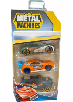 AUTOS METAL MACHINES X3 - Juguetería Aladino
