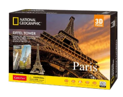 CUBIC FUN PUZZLE 3D EIFFEL TOWER NATGEO 80 PIEZAS