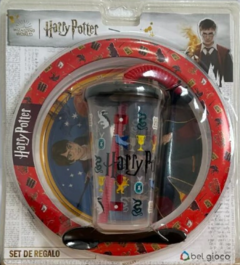 SET PLATO VASO Y CUCHARA HARRY POTTER