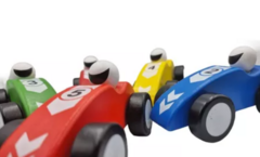 AUTOS F1 DE MADERA 14 CM en internet