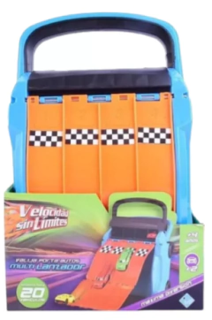VELOCIDAD SIN LIMITES VALIJA PORTA/LANZA AUTOS 4 CARRILES