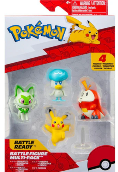 POKEMON FIGURAS DE BATALLA PACK x4