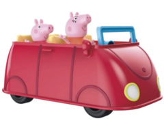 PEPPA PIG AUTO ROJO GRANDE CON 2 FIGURAS - Juguetería Aladino