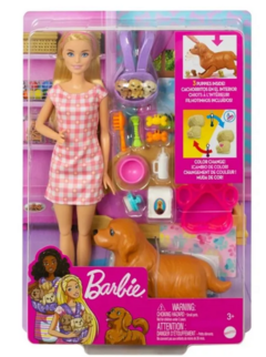 BARBIE CACHORRITOS RECIEN NACIDOS HCK75