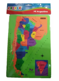 MAPA REPUBLICA ARGENTINA 33 CM KREKER en internet