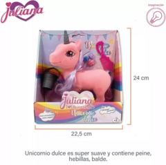 JULIANA UNICORNIO DULCE 24 CM - Juguetería Aladino