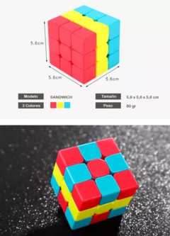 CUBO MAGICO 3 COLORES 3x3 FAYDI - tienda online