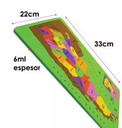 MAPA REPUBLICA ARGENTINA 33 CM KREKER - comprar online