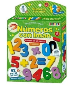 NUMEROS CON IMAN 42 PIEZAS KREKER