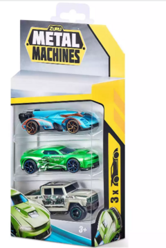 AUTOS METAL MACHINES X3 - Juguetería Aladino
