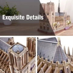 CUBIC FUN PUZZLE 3D NOTRE-DAME NATGEO 128 PIEZAS - tienda online