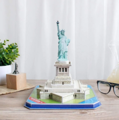 CUBIC FUN PUZZLE 3D ESTATUA DE LA LIBERTAD 39 PIEZAS - Juguetería Aladino