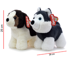 PERRO DE RAZA PARADO 28 CM
