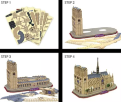 CUBIC FUN PUZZLE 3D NOTRE-DAME NATGEO 128 PIEZAS en internet