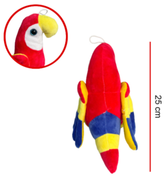 LORO DE PELUCHE 25 CM - Juguetería Aladino