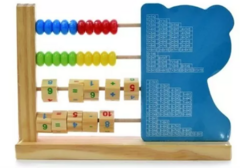 ABACO DE MADERA CON RELOJ - comprar online