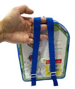 MOCHILA CON 36 PIEZAS DE MADERA - Juguetería Aladino