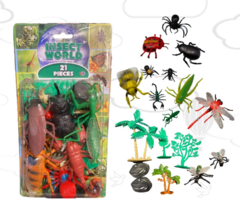 SET DE BICHOS E INSECTOS 21 PIEZAS en internet