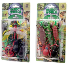 SET DE BICHOS E INSECTOS 21 PIEZAS
