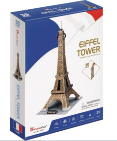 CUBIC FUN PUZZLE 3D EIFFEL TOWER 39 PIEZAS