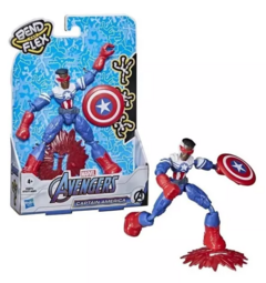 BEND AND FLEX AVENGERS CAPITAN AMERICA 15 CM E7377 - comprar online