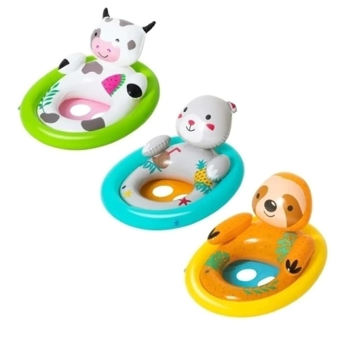 SALVAVIDAS FLOTADOR C/ SONIDO DE ANIMALES +1 AÑO 34058