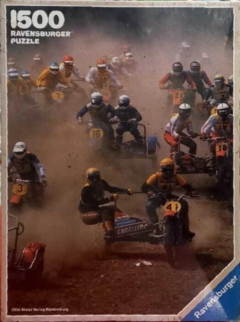 PUZZLE RAVENSBURGER 1500 PIEZAS - CARRERA DE MOTOCROSS