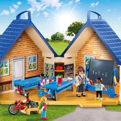 PLAYMOBIL - CITY LIFE - ESCUELA PORTÁTIL 5662 en internet