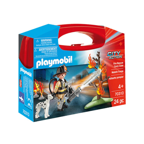 PLAYMOBIL - CITY ACTION MALETIN BOMBEROS APAGA INCENDIOS 70310
