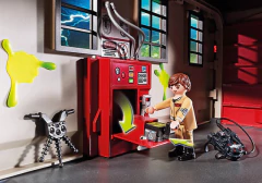 PLAYMOBIL - GHOSTBUSTERS CUARTEL DE BOMBEROS CAZAFANTASMAS 9219 - Juguetería Aladino