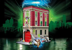 PLAYMOBIL - GHOSTBUSTERS CUARTEL DE BOMBEROS CAZAFANTASMAS 9219 - comprar online
