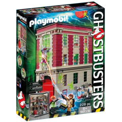 PLAYMOBIL - GHOSTBUSTERS CUARTEL DE BOMBEROS CAZAFANTASMAS 9219