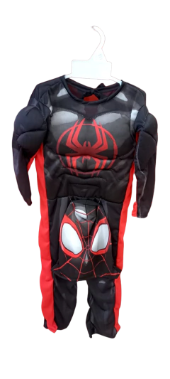 MILES MORALES C/ MUSCULOS DISFRAZ TALLE 0