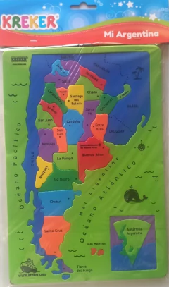 MAPA REPUBLICA ARGENTINA 33 CM KREKER en internet