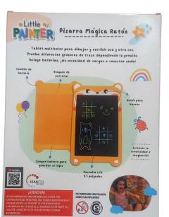 PIZARRA TABLET LCD 8.5" A COLOR RATON - Juguetería Aladino