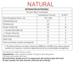Crema de Maní NATURAL - tienda online
