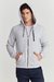 Campera HOODIE Gris Melange 377