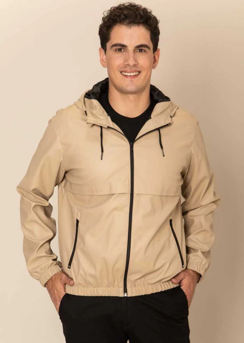 Campera ECO Cintura Elastizada Beige