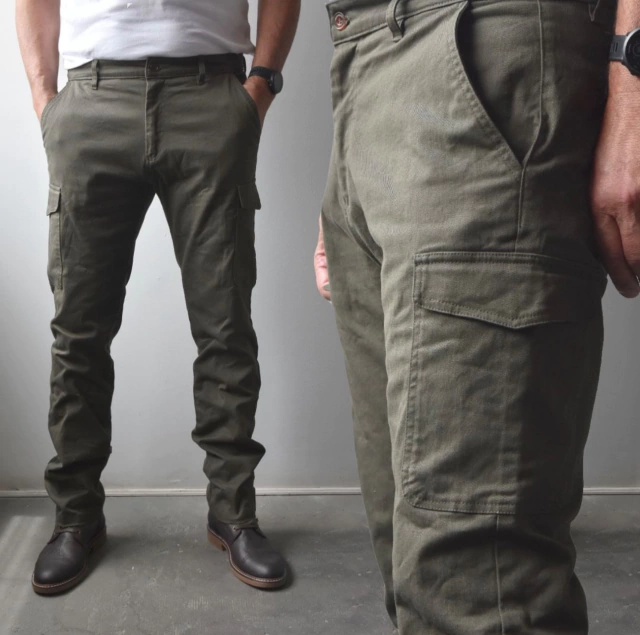 Pantalón Cargo JHON Verde Militar 93 thumbnail 2
