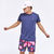 Remera SINNER COMBINADA Marino 5239