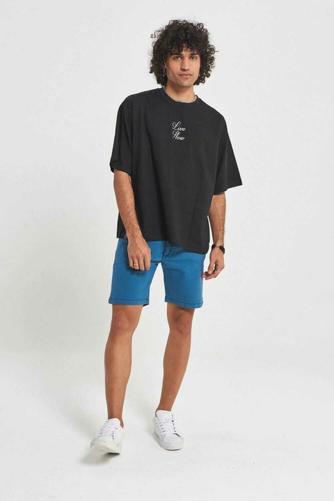 Remera LIVE SLOW Negro 799