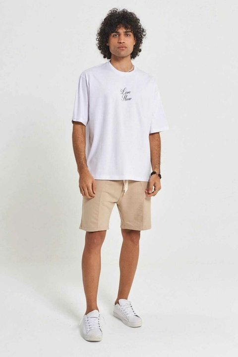 Remera LIVE SLOW Blanco 798